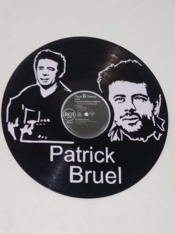 Disque vinyle découpé Patrick Bruel
