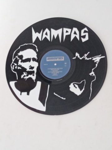 disque vinyle découpé Didier Wampas