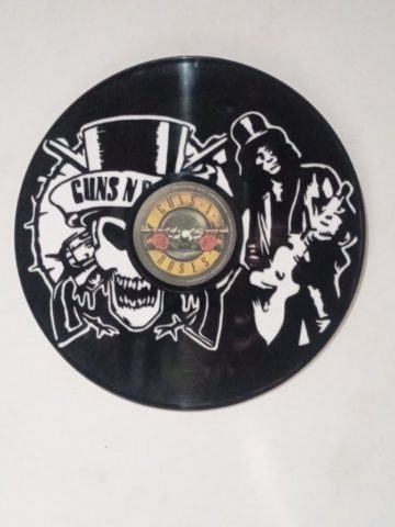 disque vinyle découpé Guns N roses Slash